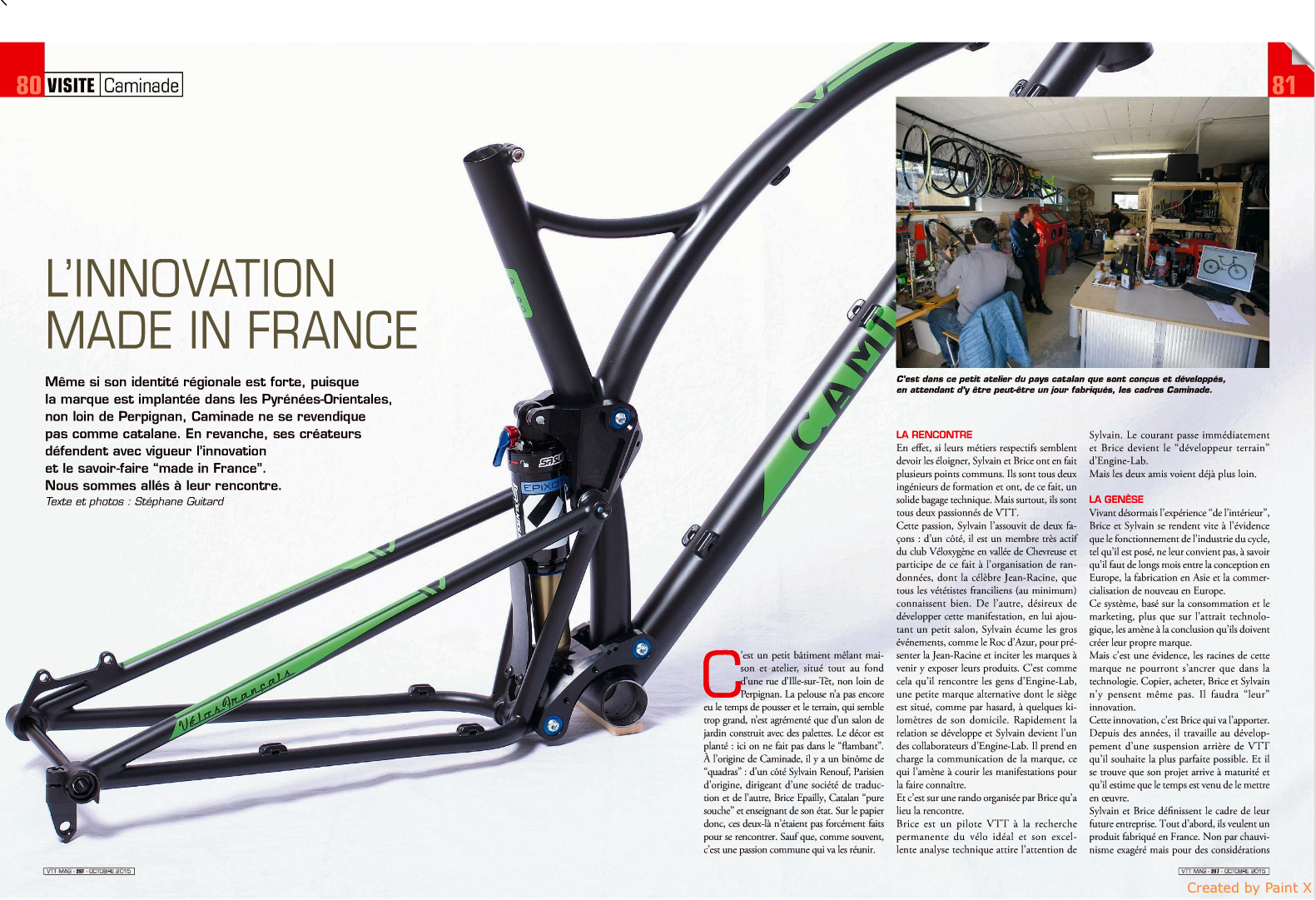 VTT Magazine #297 - Octobre 2015 - Le savoir faire français VTT Magazine #297 - Octobre 2015 - Le savoir faire français