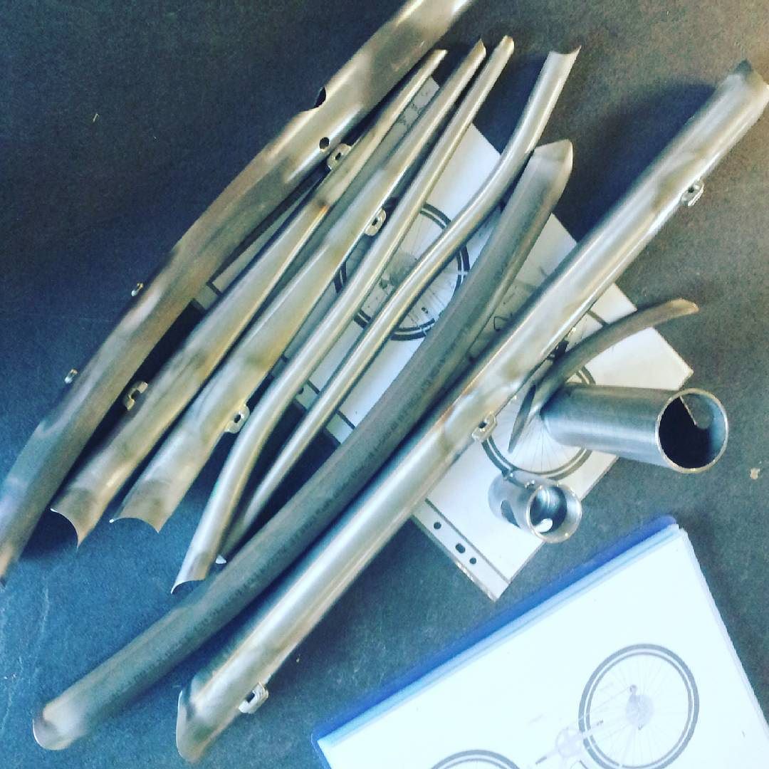 #mitering and #brazeons done... it's time to tigwelding #steelisreal #handcrafted #bespoked #madeinfrance