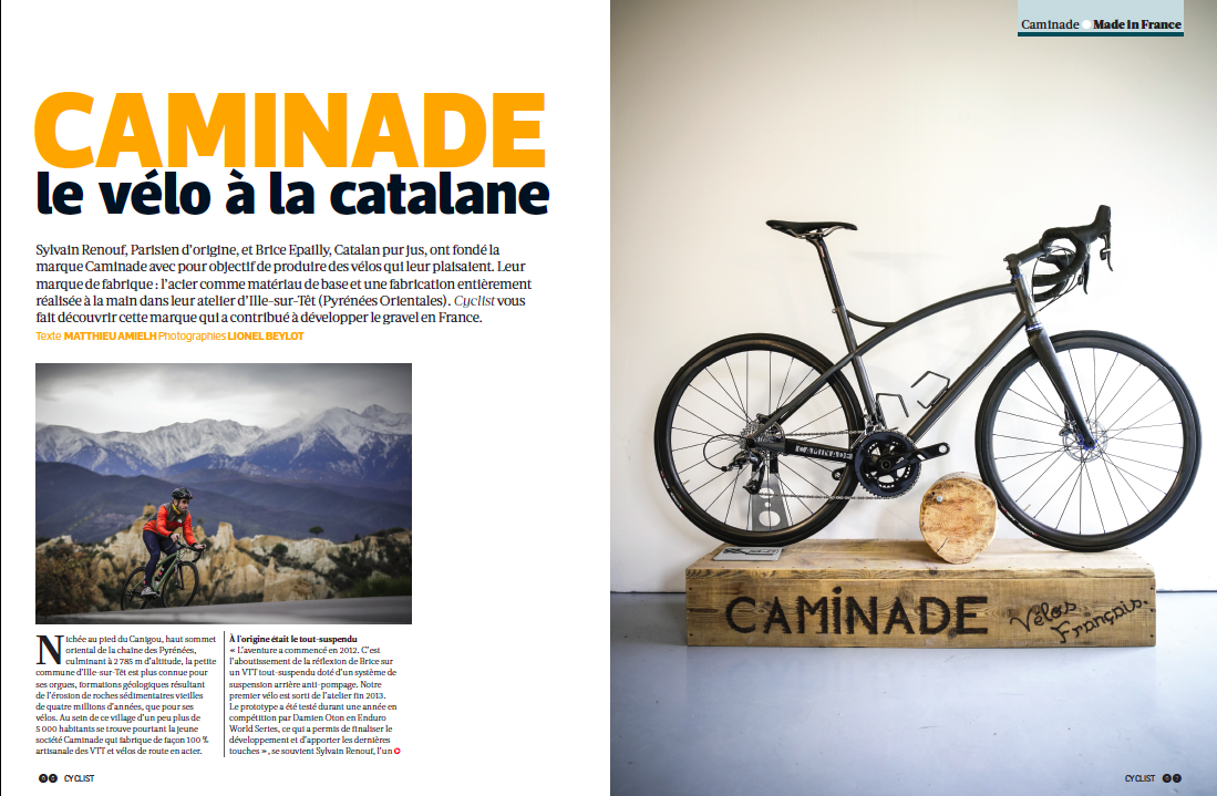 Cyclist en visite chez Caminade Cyclist en visite chez Caminade