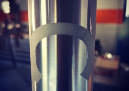 Plotter sandblasting test