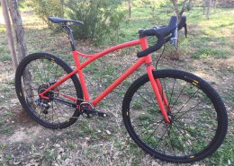 Gravel bike and bespoke steel fork