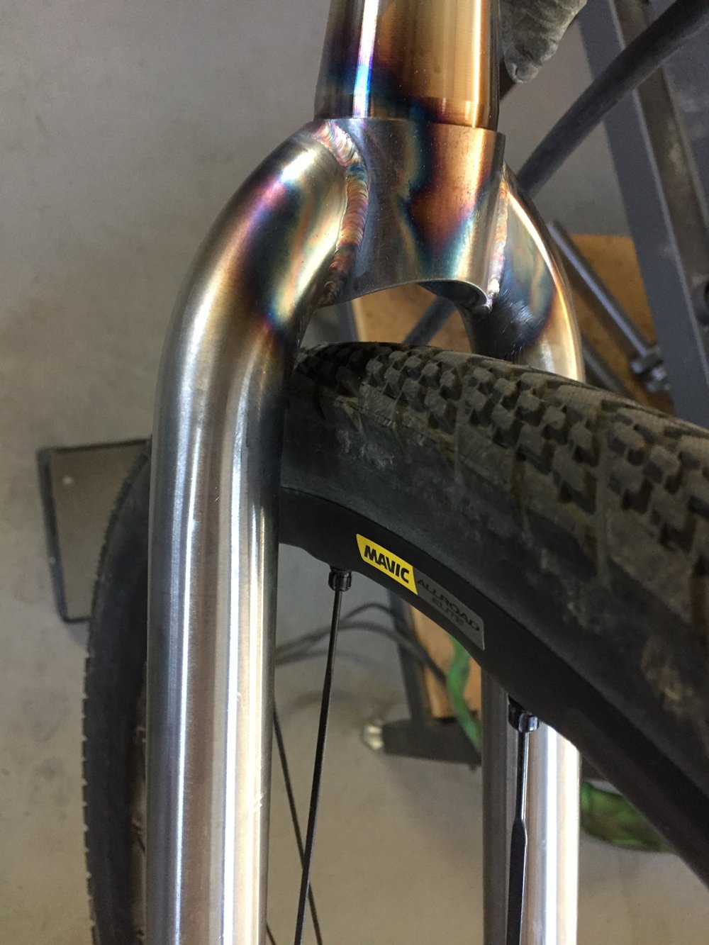custom steel bicycle forks
