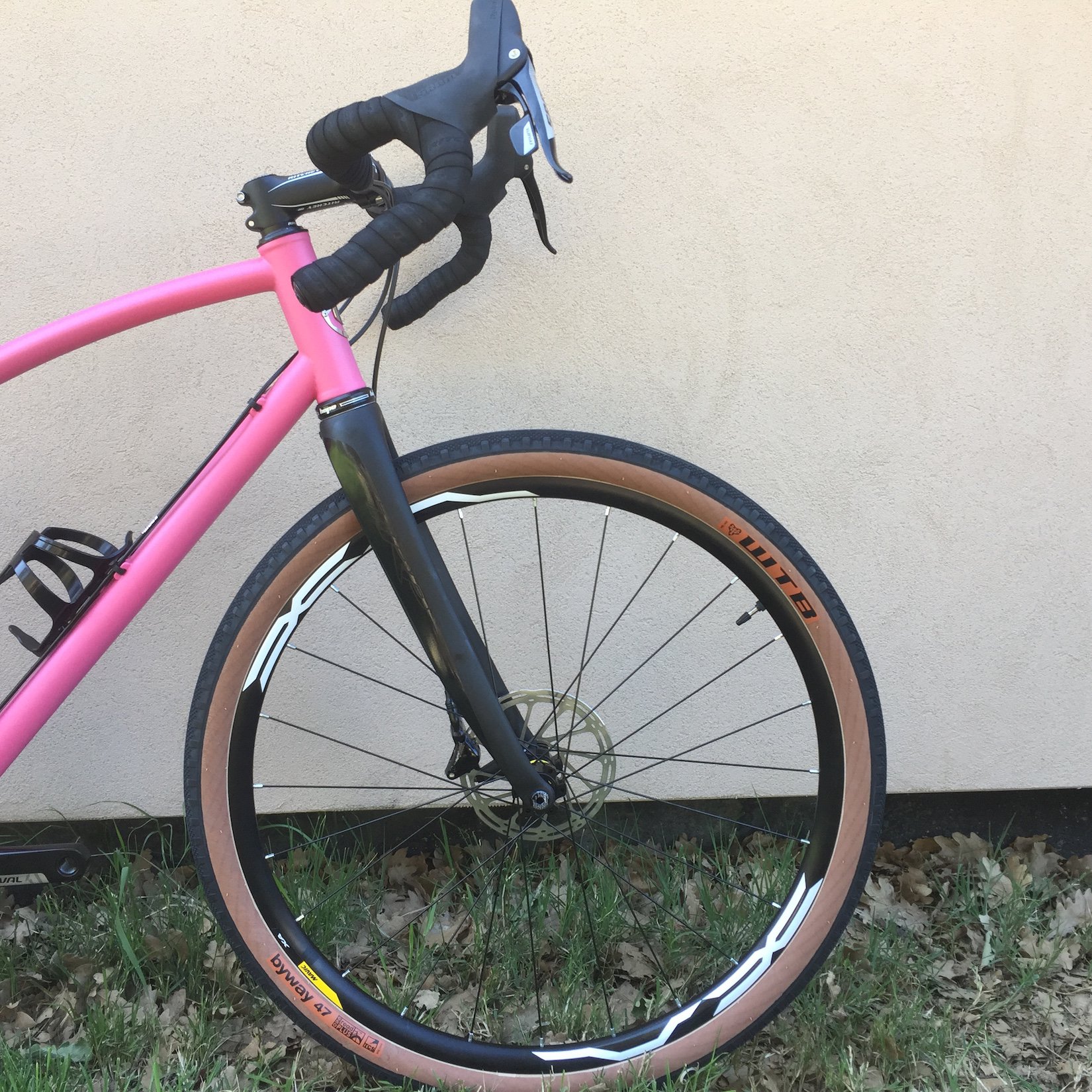 pink gravel bike