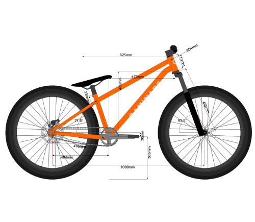 Géométrie : VTT PumpTrack Géométrie : VTT PumpTrack